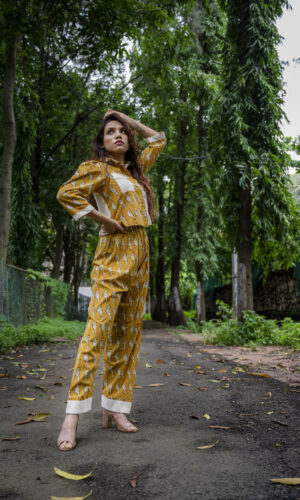 Bomber Crop-Top Set  -  Narayani Adukia