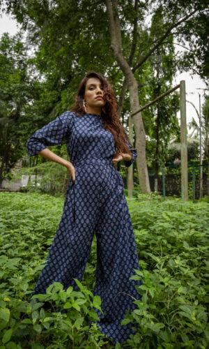 Indigo Jumpsuit  -  Narayani Adukia