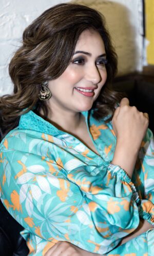 Teal Floral Co-Ord Set  -  Narayani Adukia 19