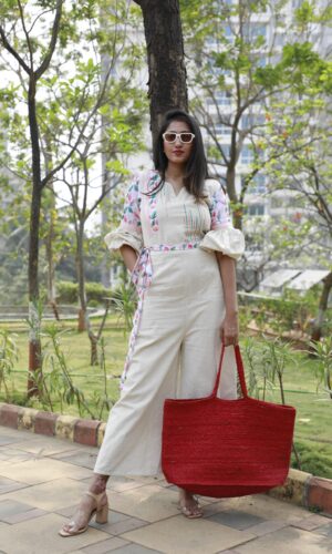 High Slit Top With Flared Pants  -  Narayani Adukia 16