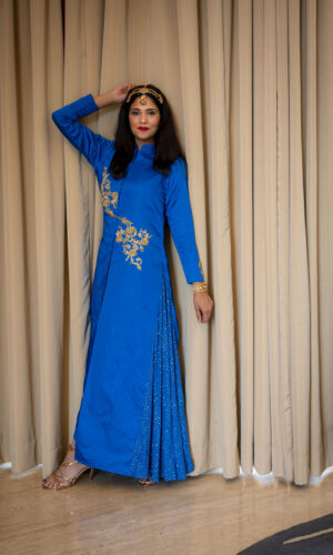 Blue Sherwani Dress Set  -  Narayani Adukia 16