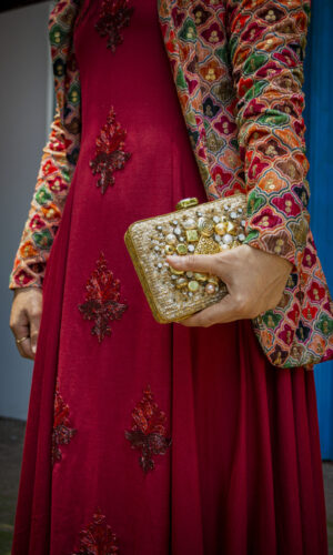 Cherry Red Gown  -  Narayani Adukia 17