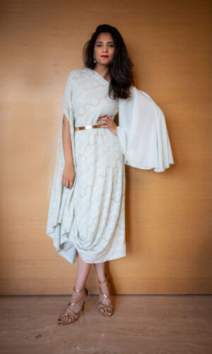 Lucknowi Drape Dress  -  Narayani Adukia