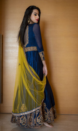 Peacock Jharoka Gown  -  Narayani Adukia 15
