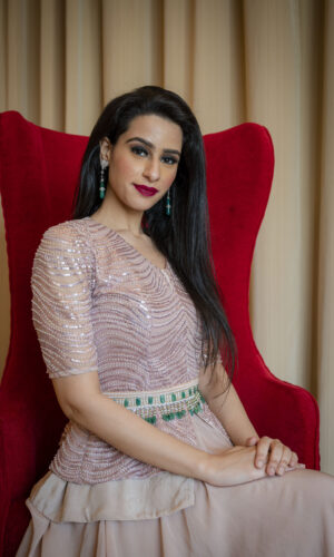 Sequence Embroidered Peplum Set  -  Narayani Adukia 17