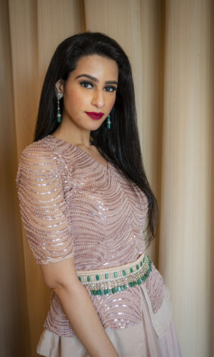 Sequence Embroidered Peplum Set  -  Narayani Adukia 15