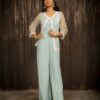 Offshoulder Pearl Embroidered Jumpsuit  -  Narayani Adukia 30