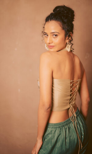 Thread Embroidered Blouse With Garara Set  -  Narayani Adukia 36