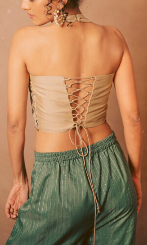 Thread Embroidered Blouse With Garara Set  -  Narayani Adukia 37