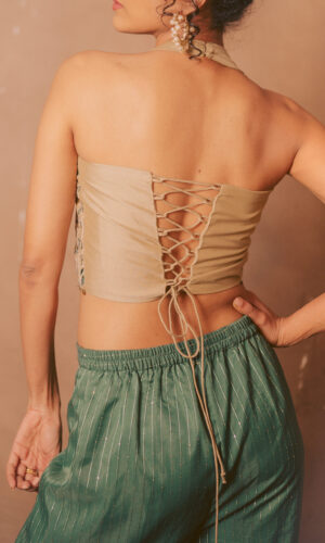 Thread Embroidered Blouse With Garara Set  -  Narayani Adukia 38