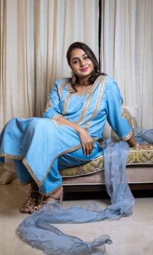 Ocean Blue Salwar Suit  -  Narayani Adukia 14