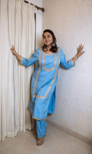 Ocean Blue Salwar Suit  -  Narayani Adukia 15