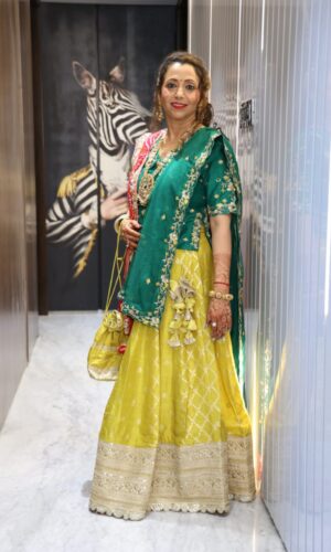 English Green Lehenga Set  -  Narayani Adukia 15