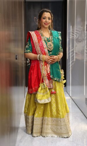 English Green Lehenga Set  -  Narayani Adukia 16