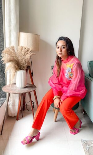 Shaded Organza Shirt  -  Narayani Adukia