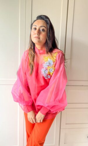 Shaded Organza Shirt  -  Narayani Adukia 16