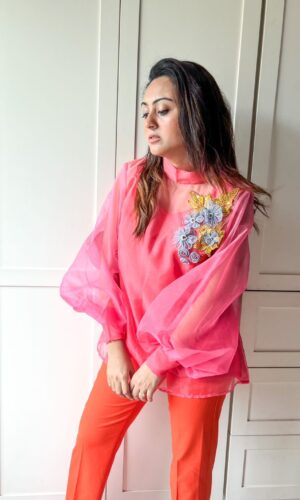 Shaded Organza Shirt  -  Narayani Adukia 17