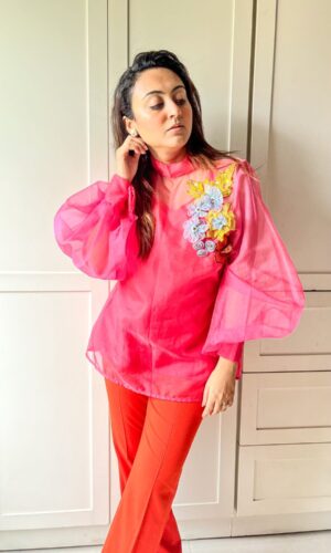 Shaded Organza Shirt  -  Narayani Adukia 15