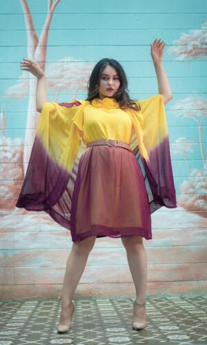 Floral Brooch Dress  -  Narayani Adukia