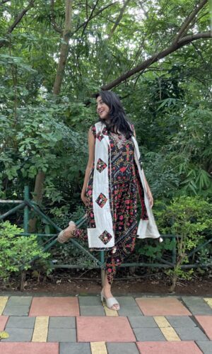 Jacket With Dhoti Jumpsuit  -  Narayani Adukia 13