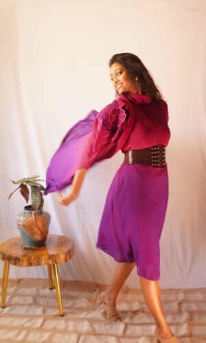 Floral Brooch Dress  -  Narayani Adukia 23